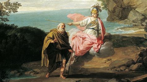 why did athena leave odysseus.